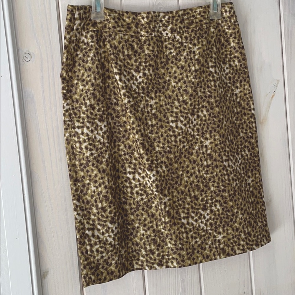 Loft Fully-Lined, leopard skirt